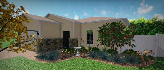 3D Design Rendering Half Property