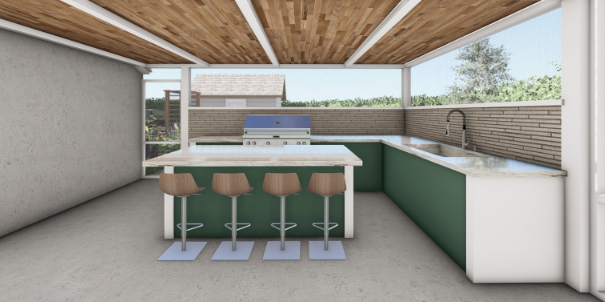 3D Design Rendering Half Property