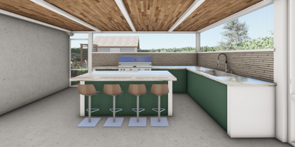 3D Design Rendering Half Property