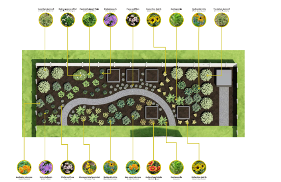 2D Design Layout Half Property